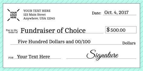 free oversized check template.